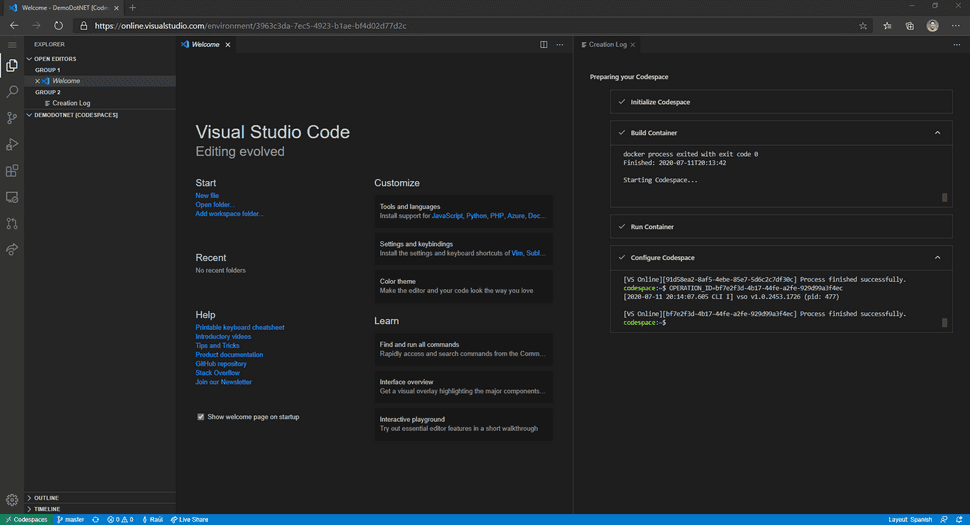 New Codespace