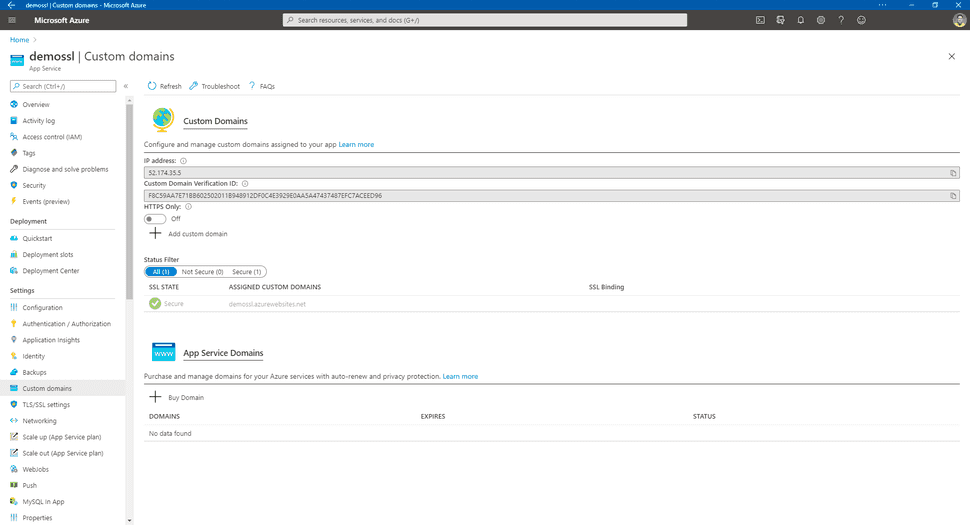 Custom domains