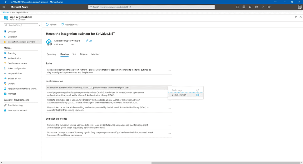 Integration Assistant - Develop Recommendations