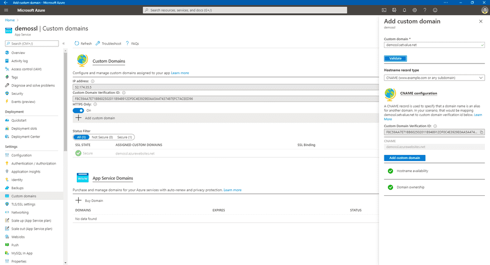 Add Custom Domain